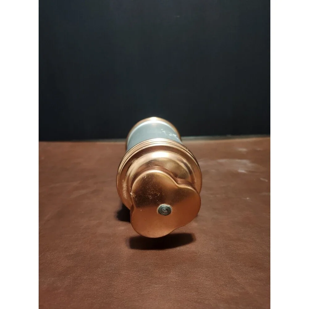 Vintage Metal Cookie Press Silver Copper Tone with Handle 7 Inch